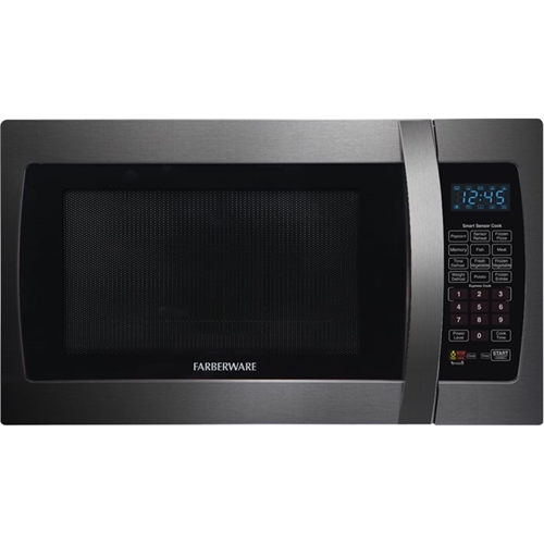 Farberware Professional 1.3 Cu. Ft. Countertop Microwave with Sensor  Cooking Frozen black FMO13AHTBKF - Best Buy