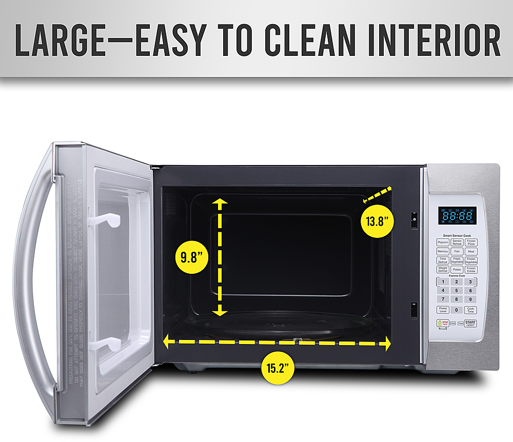 Farberware FMG13SS 1.3 cu.ft. 1100-Watt Microwave Oven w/ LED Light