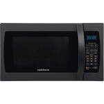Farberware - Professional 1.3 Cu. Ft. Mid-Size Microwave - Frozen black - Front_Standard