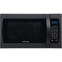 Farberware - Professional 1.3 Cu. Ft. Countertop Microwave with Sensor Cooking - Frozen black - Front_Zoom