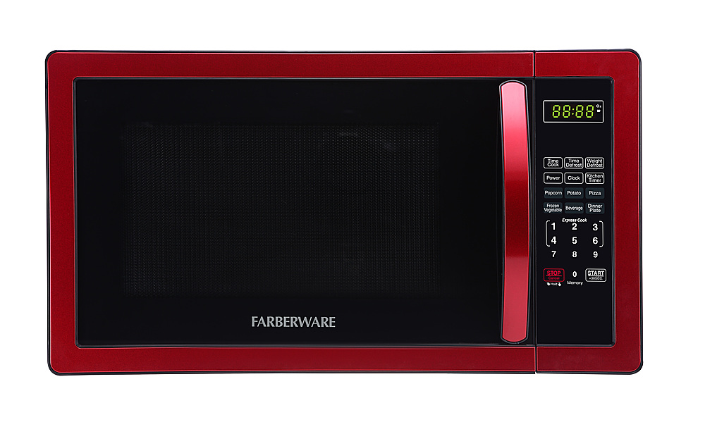 Farberware Classic FMO11AHTBKN 1.1 Cu. Ft. 1000-Watt Microwave Oven with  LED Lighting, Metallic Red & BLACK+DECKER 2-Slice Toaster, Red, TR1278RM -  Yahoo Shopping