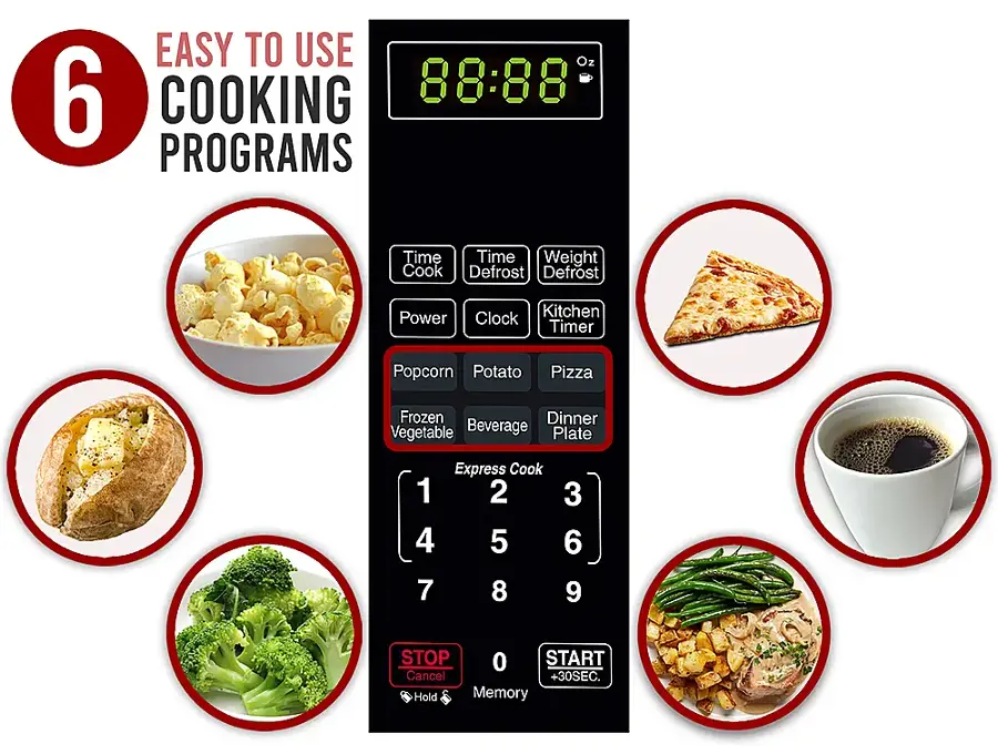 Alt View 14. Farberware - Classic 1.1 Cu. Ft. Countertop Microwave Oven.