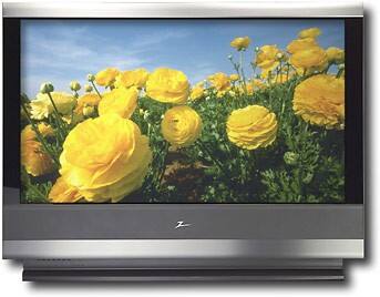 Front Standard. Zenith - 52" Rear-Projection LCD HDTV Monitor with 2-Tuner PIP - Silver.