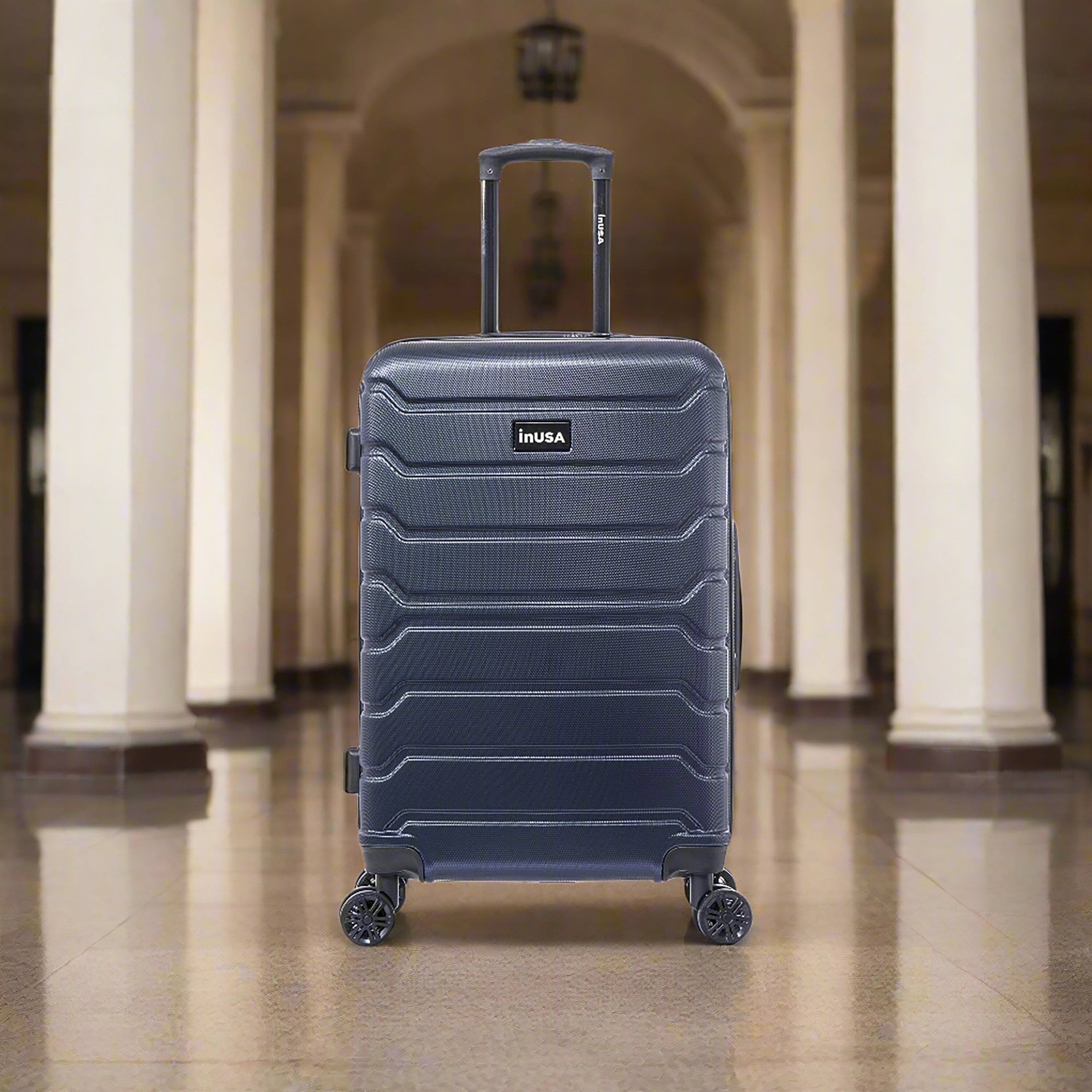 Alt View 1. InUSA - Trend lightweight hardside spinner luggage 24" - BLUE.