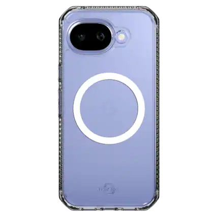 Front. Itskins - HYBRID R // CLEAR MagSafe Case for Google Pixel 10a - Clear.
