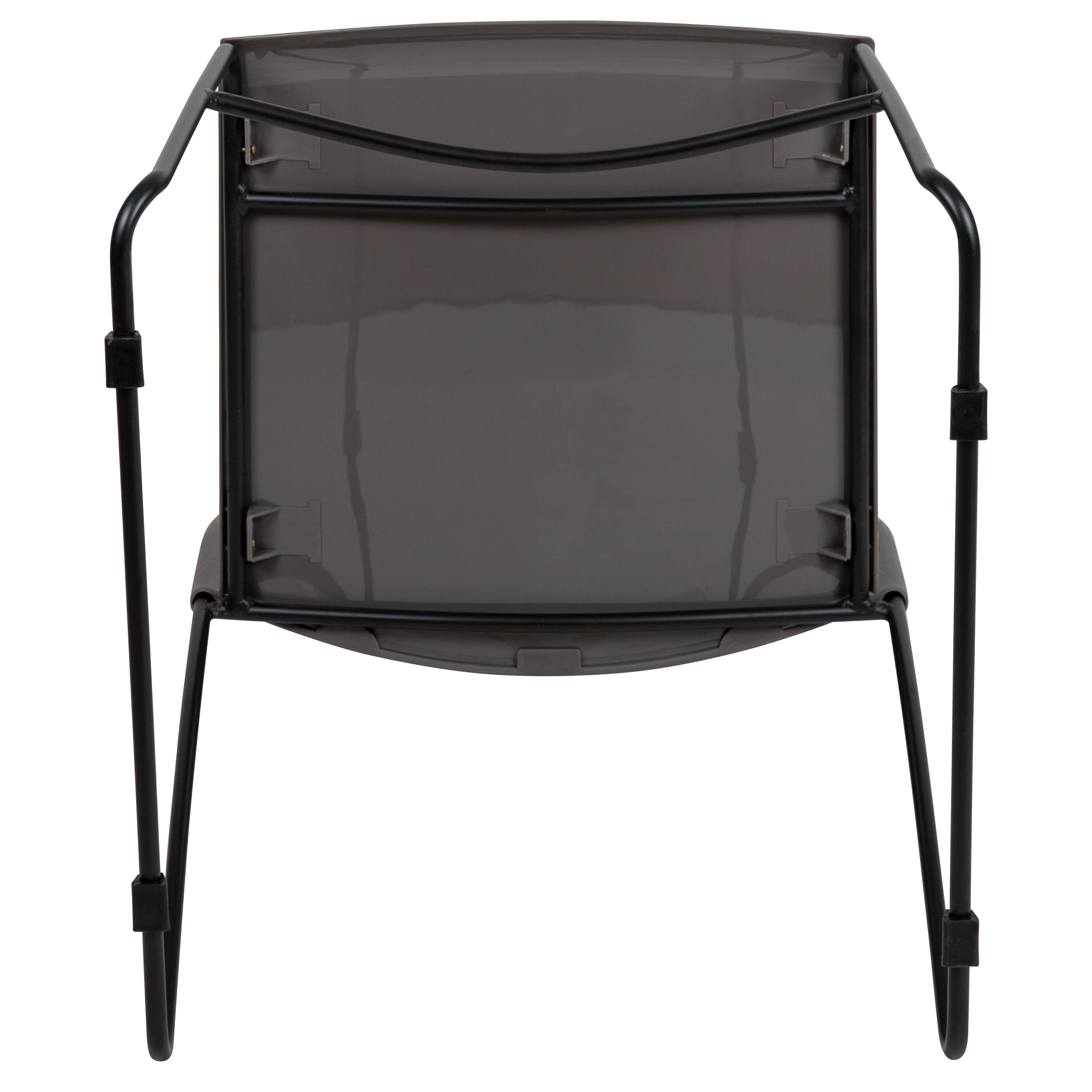 Alt View 9. Emma + Oliver - Home and Office Sled Base Stack Chair with Air-Vent Back - Guest Chair - Gray.