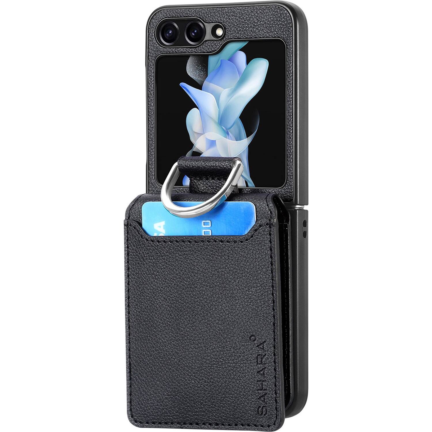 Alt View 12. SaharaCase - Indy Series Wallet Case for Samsung Galaxy Z Flip6 - Scorpion Black.
