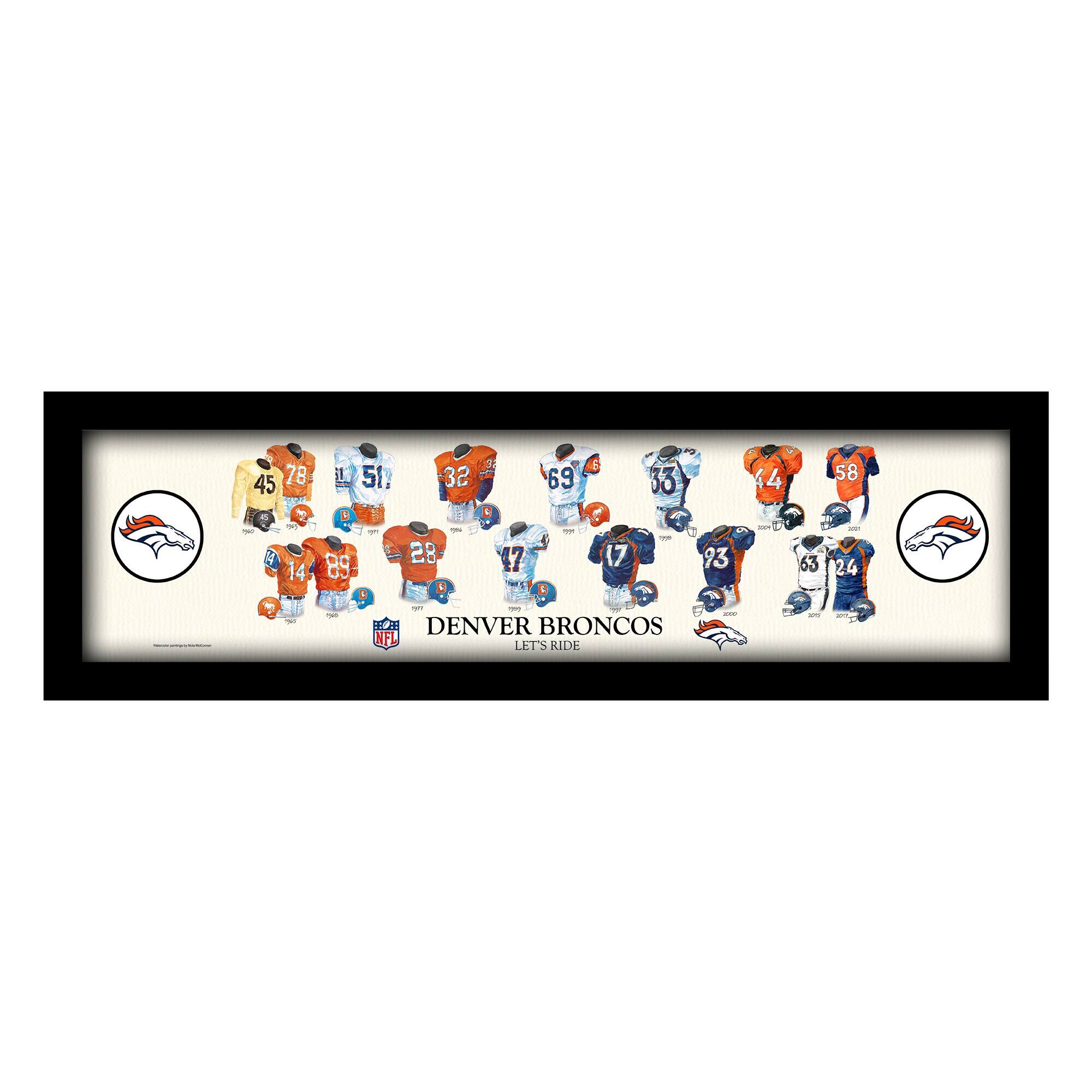 8" x 26" Framed Art Uniform Heritage Print