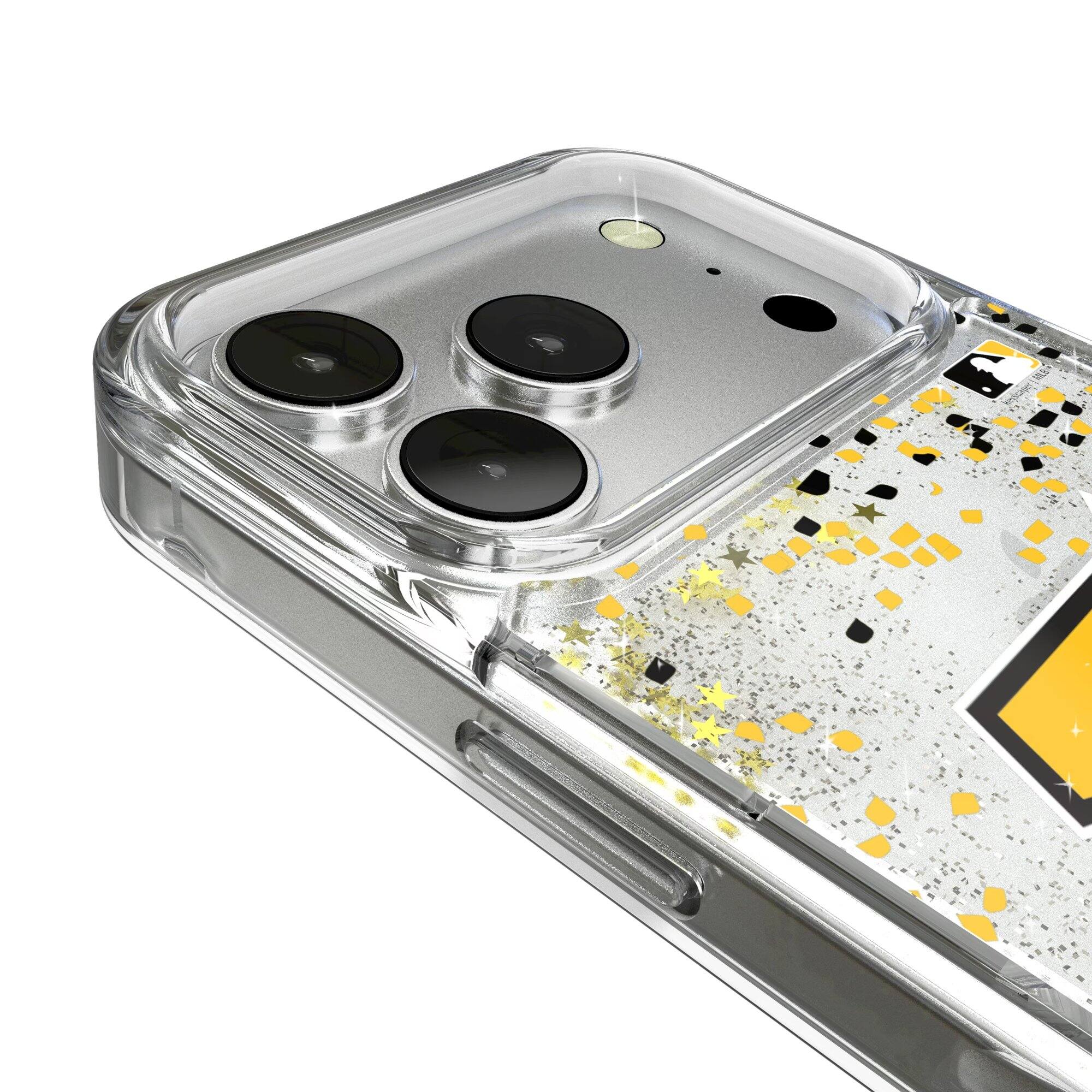 Alt View 2. Keyscaper - Pittsburgh Pirates Glitter Confetti iPhone Case - 13 - Multicolor.
