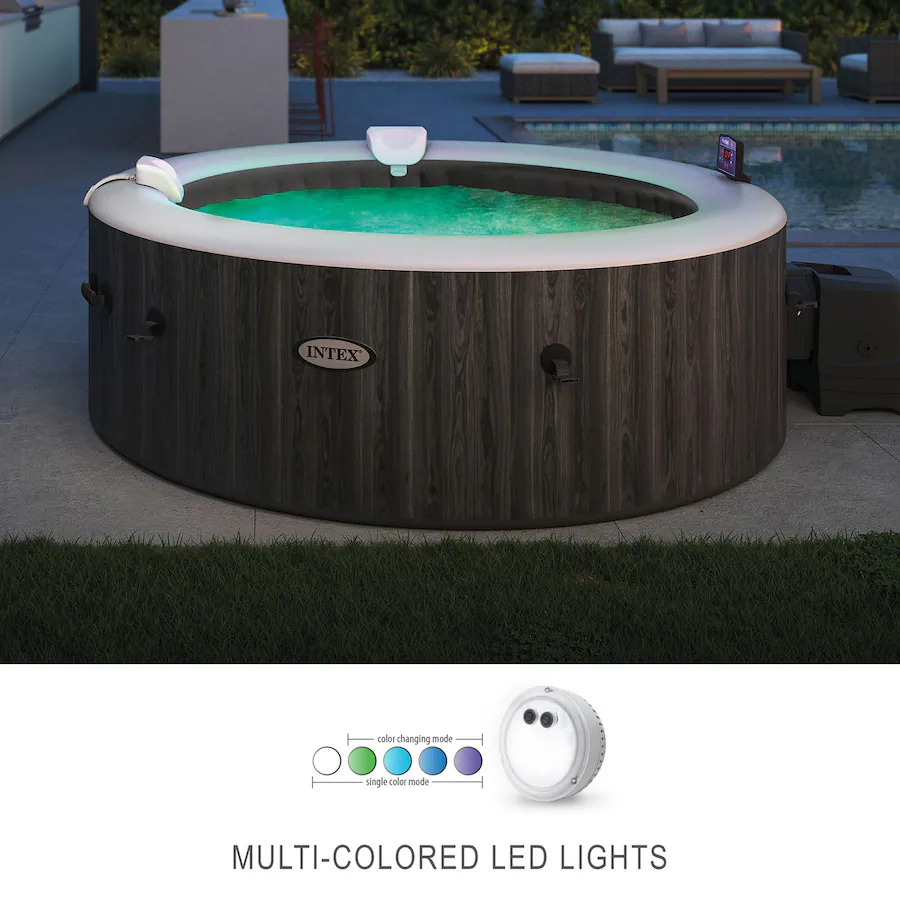 Infinity Spa Light Intex PureSpa Battery Powered Multi Colored LED Light for Spas and Hot ...