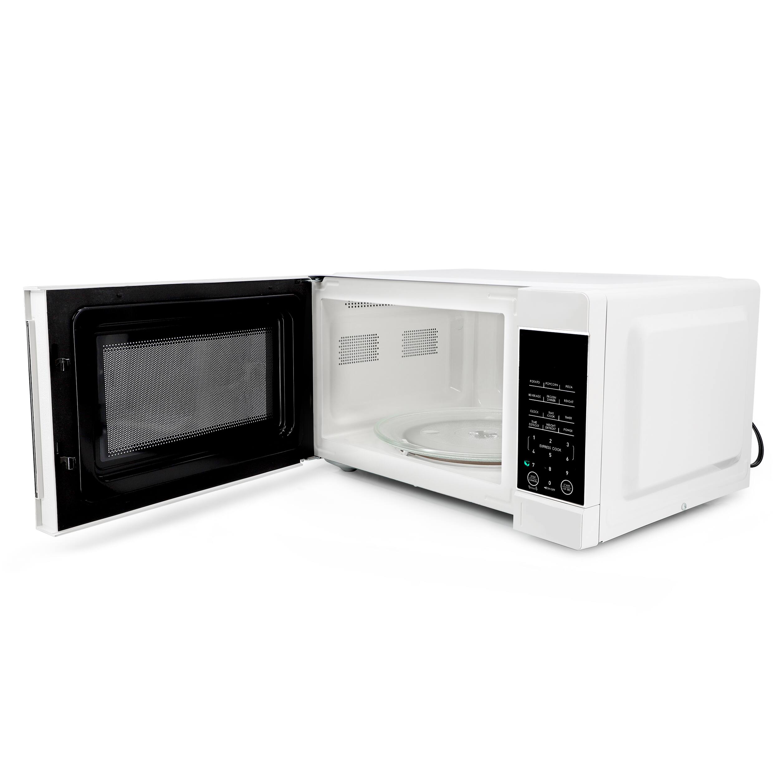 Alt View 1. Galanz - Galanz 1.1 cu ft 1000W Countertop Microwave Oven in White with One Touch Express Cooking - White.