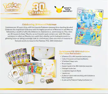 pokemon trading card game celebrations elite trainer box Pokmon TCG: 30th Celebration Product Showcase