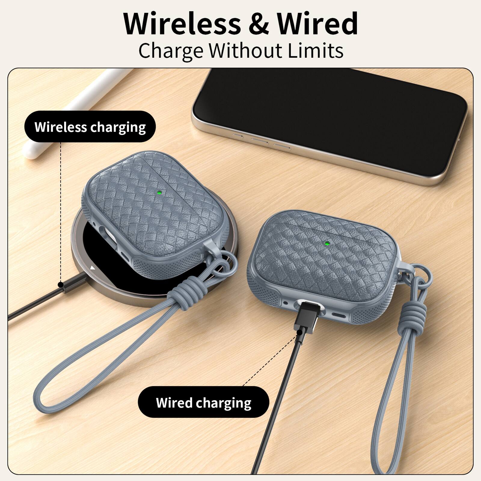 Wireless & Wired Charge Without Limits

Wireless charging

Wired charging