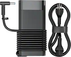 Front. Core Tech - 150W AC Laptop Charger for HP ZBook OMEN Victus Pavilion Envy EliteBook - 4.5... - Black.