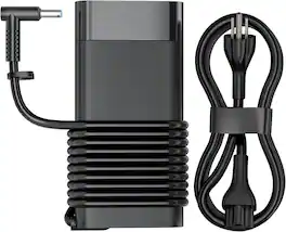 Core Tech - 150W Laptop Charger with 4.5 x 3.0mm Blue Tip for ZBook, OMEN, Victus, Pavilion and EliteBook - Black