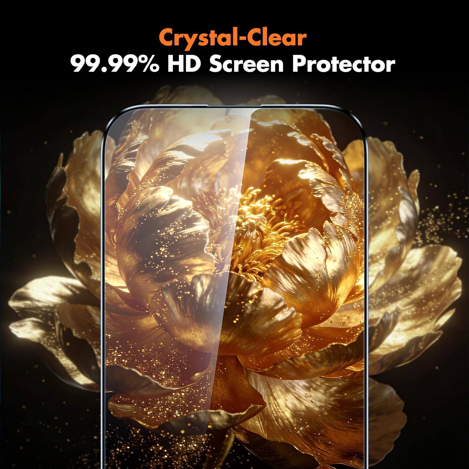 Crystal-Clear  
99.99% HD Screen Protector