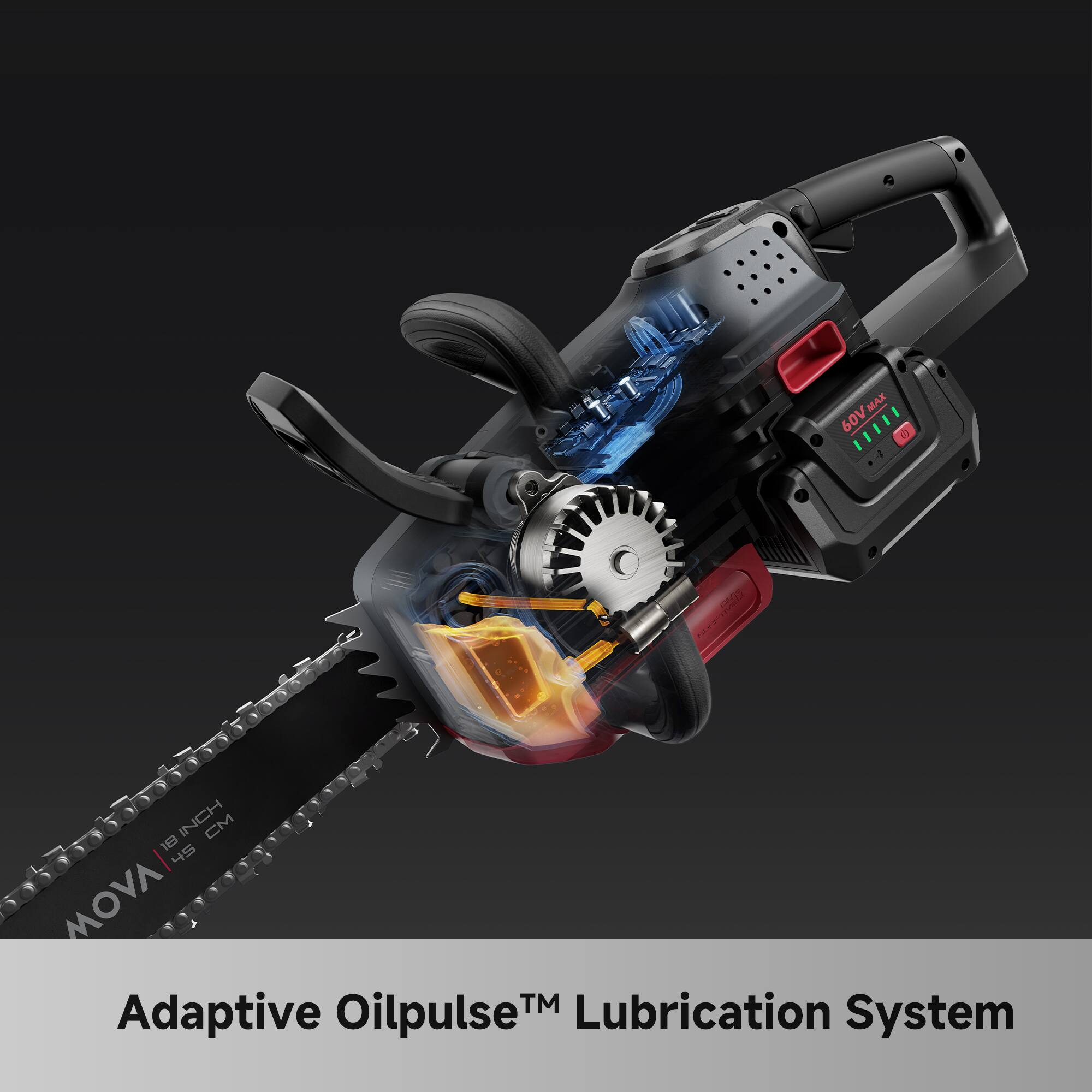 MAX 60VMA ....1 e :  A00 INCH CM 18 45 MOVA TM Lubrication Adaptive Oilpulse™ System