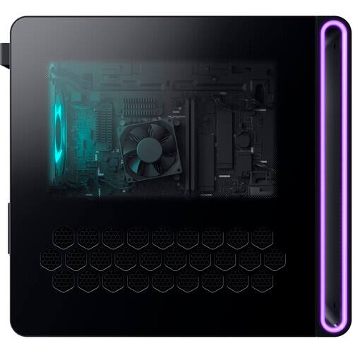 Alt View 5. Alienware - Aurora ACT1250 Desktop PC (Ultra 7 265F, 64GB, 4TB SSD, GeForce RTX 5070, WiFi 7, Win 11 Pro) w/USB Hub - Black.