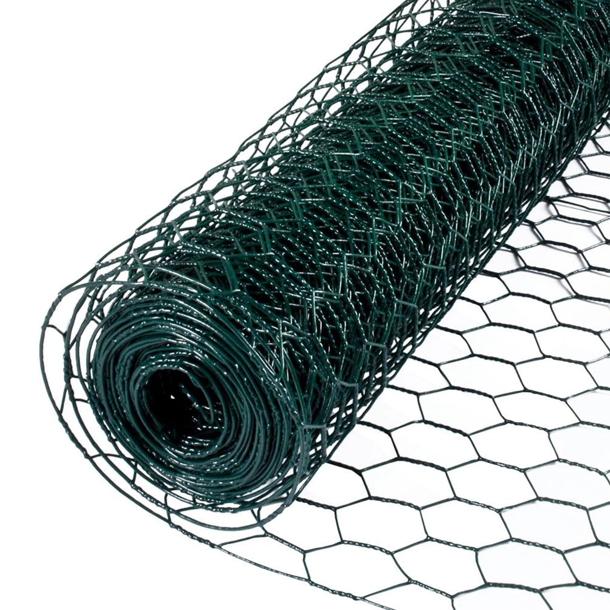 Alt View 4. YARD GARD - YardGard PVC Coating Hexagonal Poultry Netting for Garden Netting Essentials - Green.
