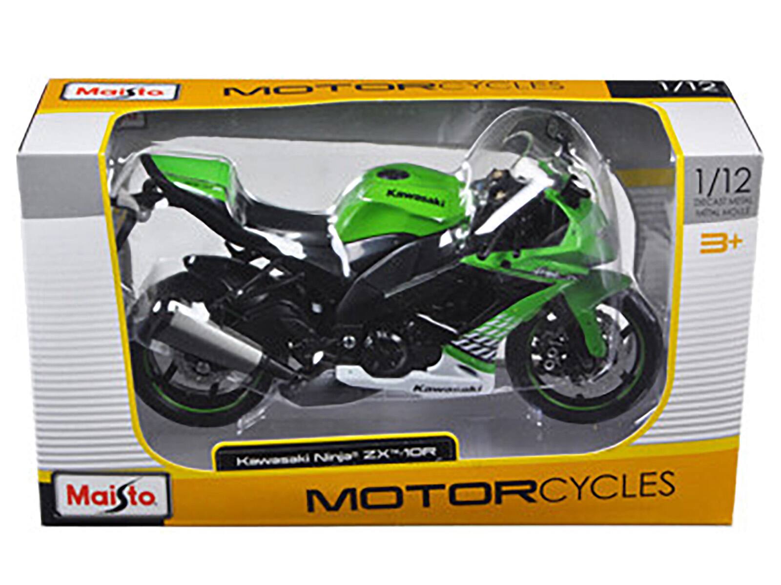 Maisto MOTORCYCLES  
1/12  
Kawasaki Ninja ZX-10R  
3+