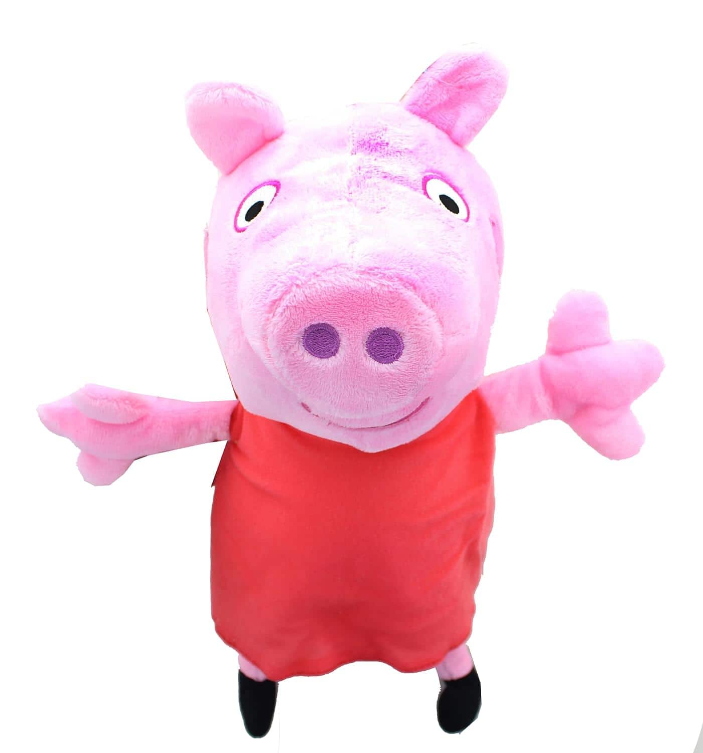 PowerHouse Toys - Peppa Pig In Dress 13.5 Inch Character Plush - Red
