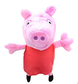 PowerHouse Toys - Peppa Pig In Dress 13.5 Inch Character Plush - Red