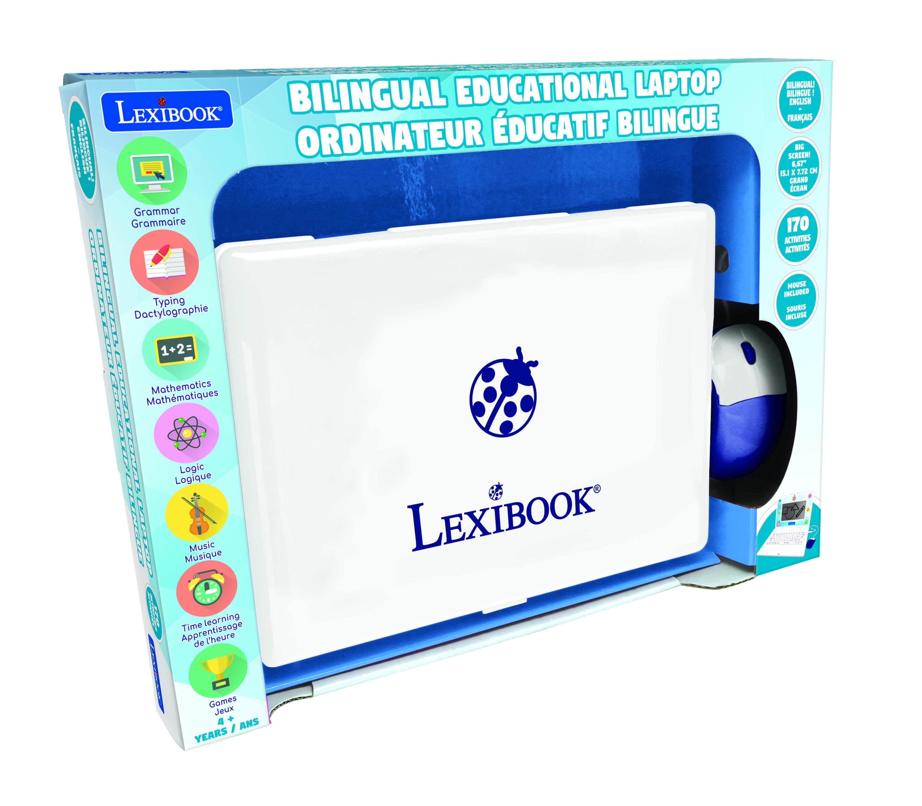 Lexibook - Bilingual Educational Laptop with 170 Activities & 6.7 Screen