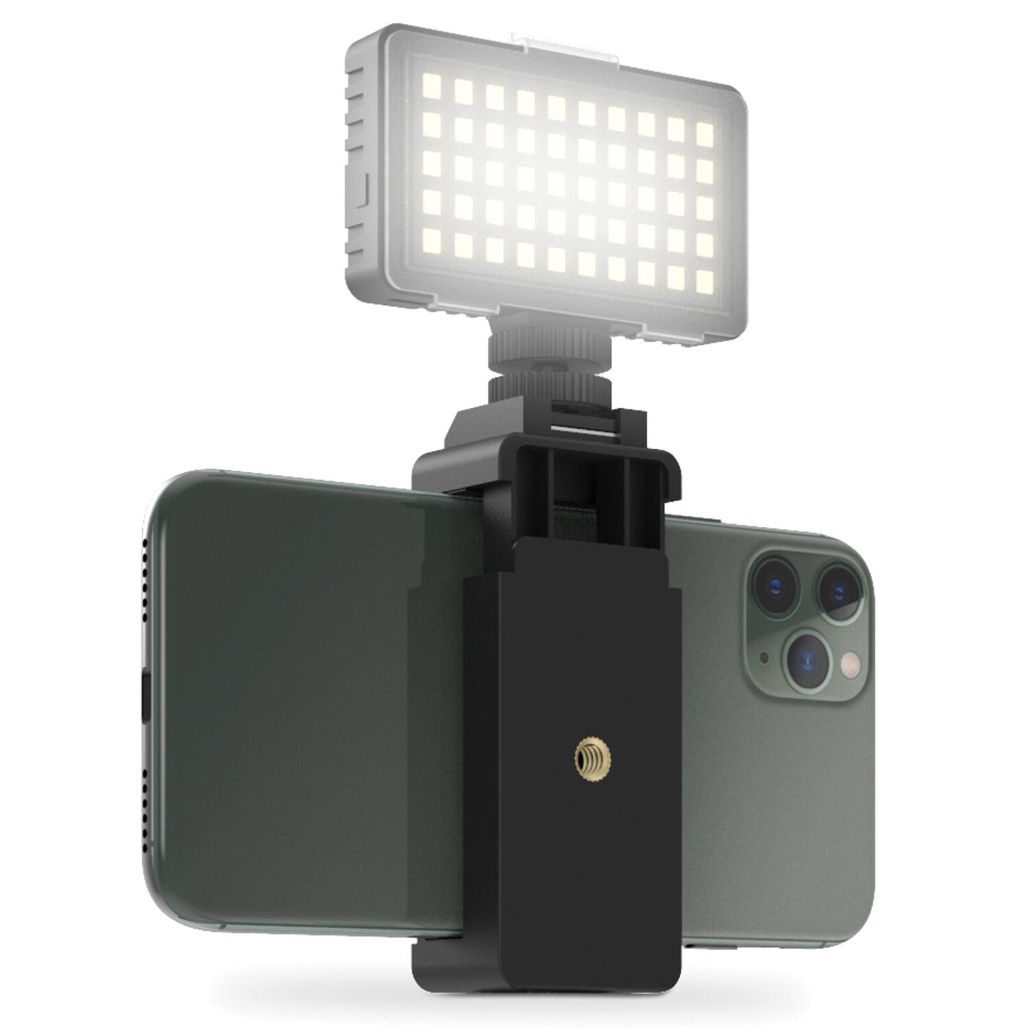 Alt View 1. Bower - 50 LED Smartphone Video Light - Black.