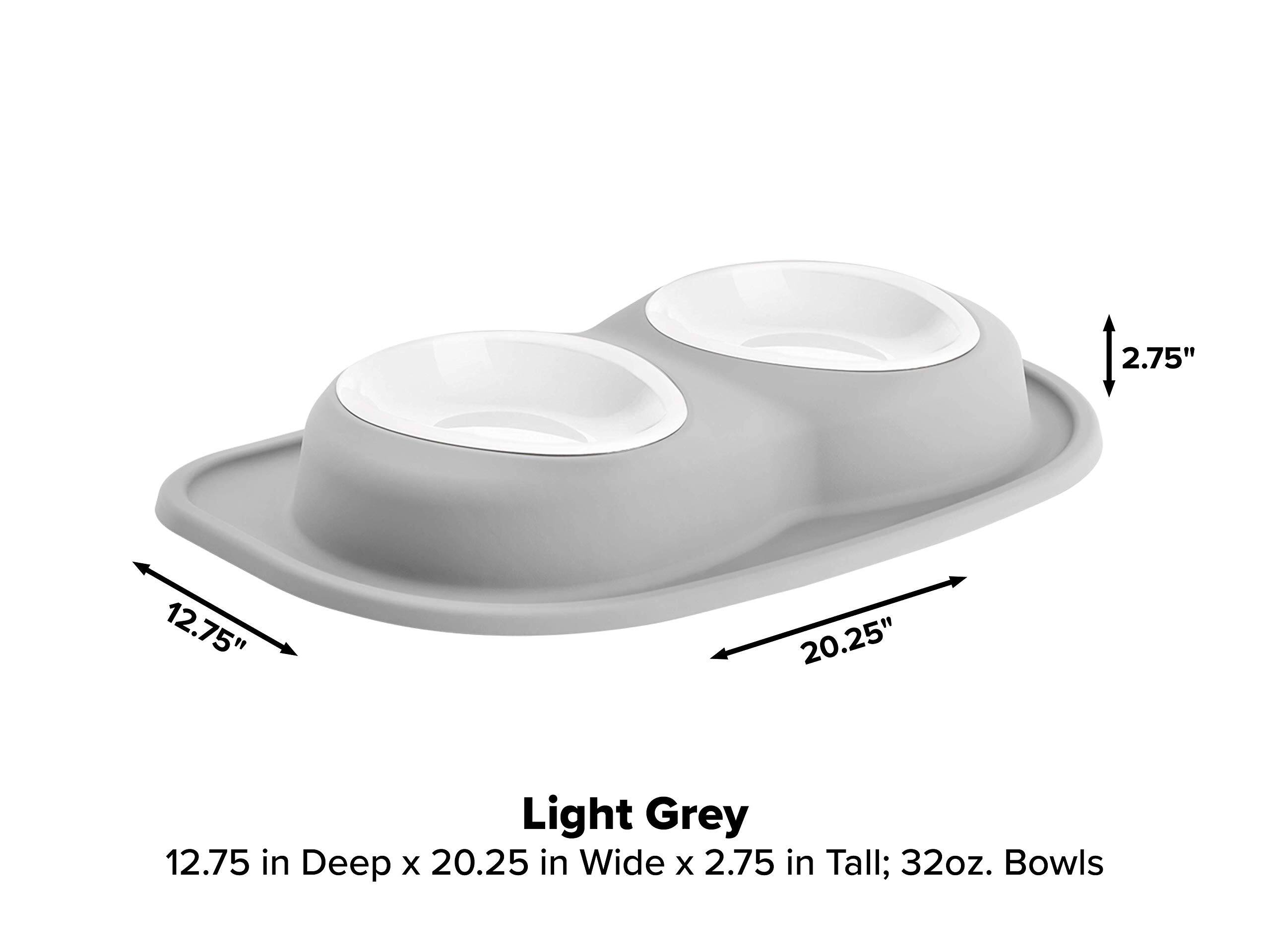 2.75"  
12.75"  
20.25"  
Light Grey 12.75 in Deep x 20.25 in Wide x 2.75 in Tall; 32oz. Bowls