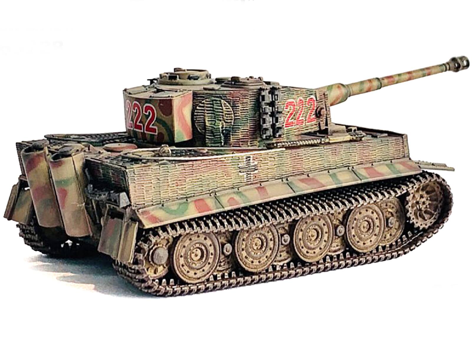 Back. Dragon Models - Germany Tiger I Late w/ Zimmerit "Wittmann's Tiger #222 s.Pz.Abt.101 Normandy 1944" NEO Dragon Armor 1/72 - Multi.