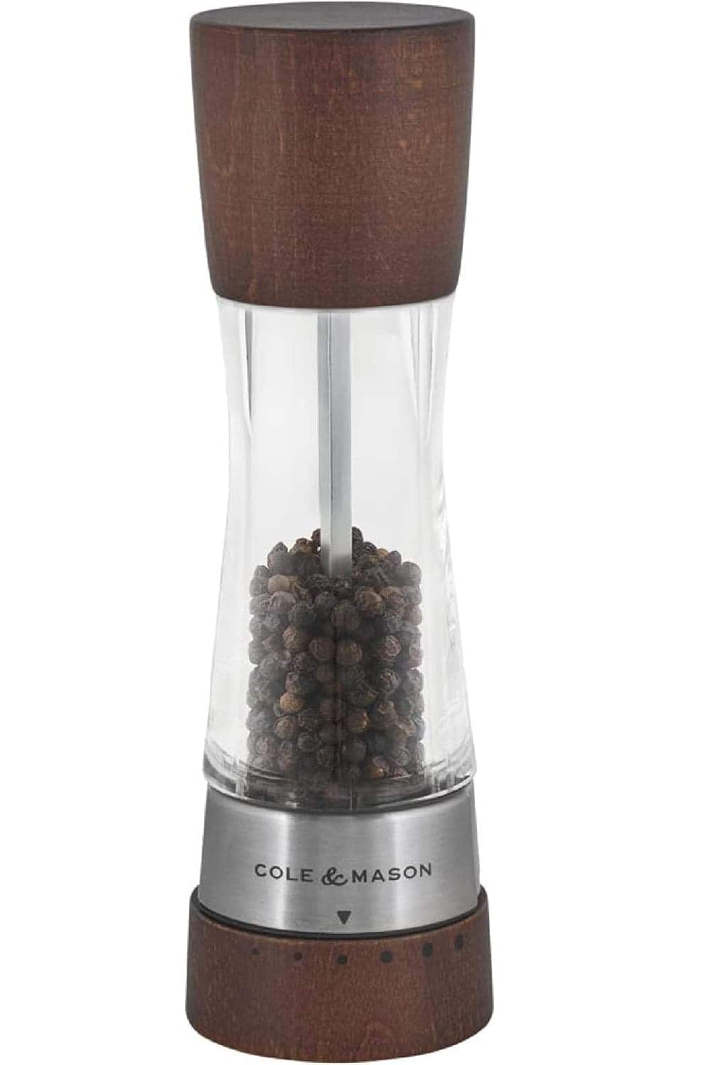 FINEAK - Derwent Forest Wood Refillable Pepper Mill with Precision Mechanism - Brown