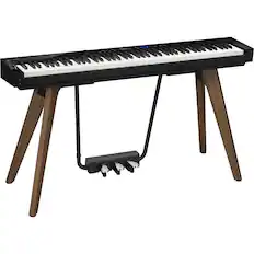 Front. Casio - Casio Privia PX-S7000 88-Key Digital Stage Piano with Stand - Black.