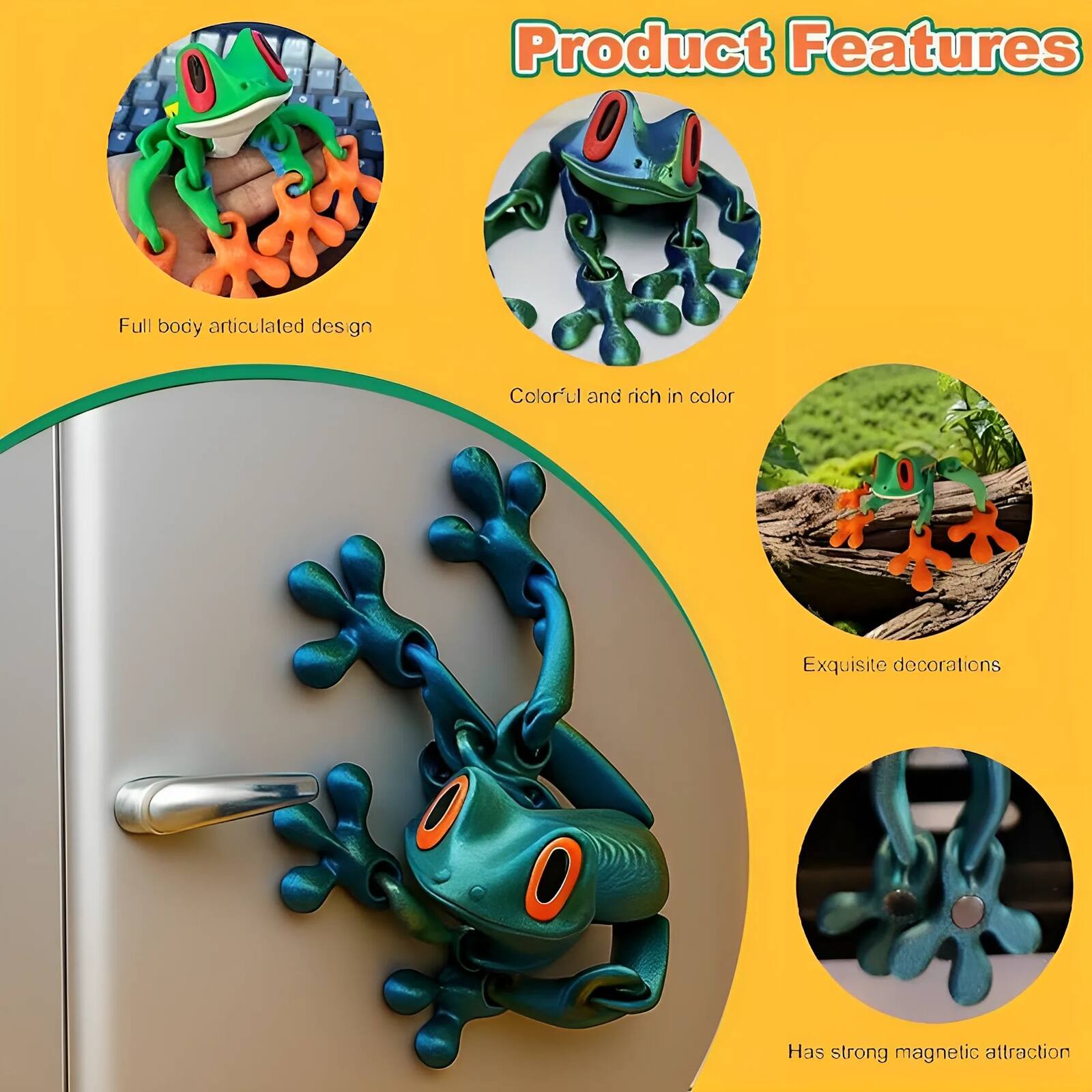 Product Features

- Full body articulated design
- Colorful and rich in color
- Exquisite decorations
- Has strong magnetic attraction