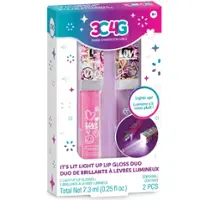 Make It Real - 3C4G: It's Lit Light Up Glitter Lip Gloss Duo for Kids - Front_Zoom