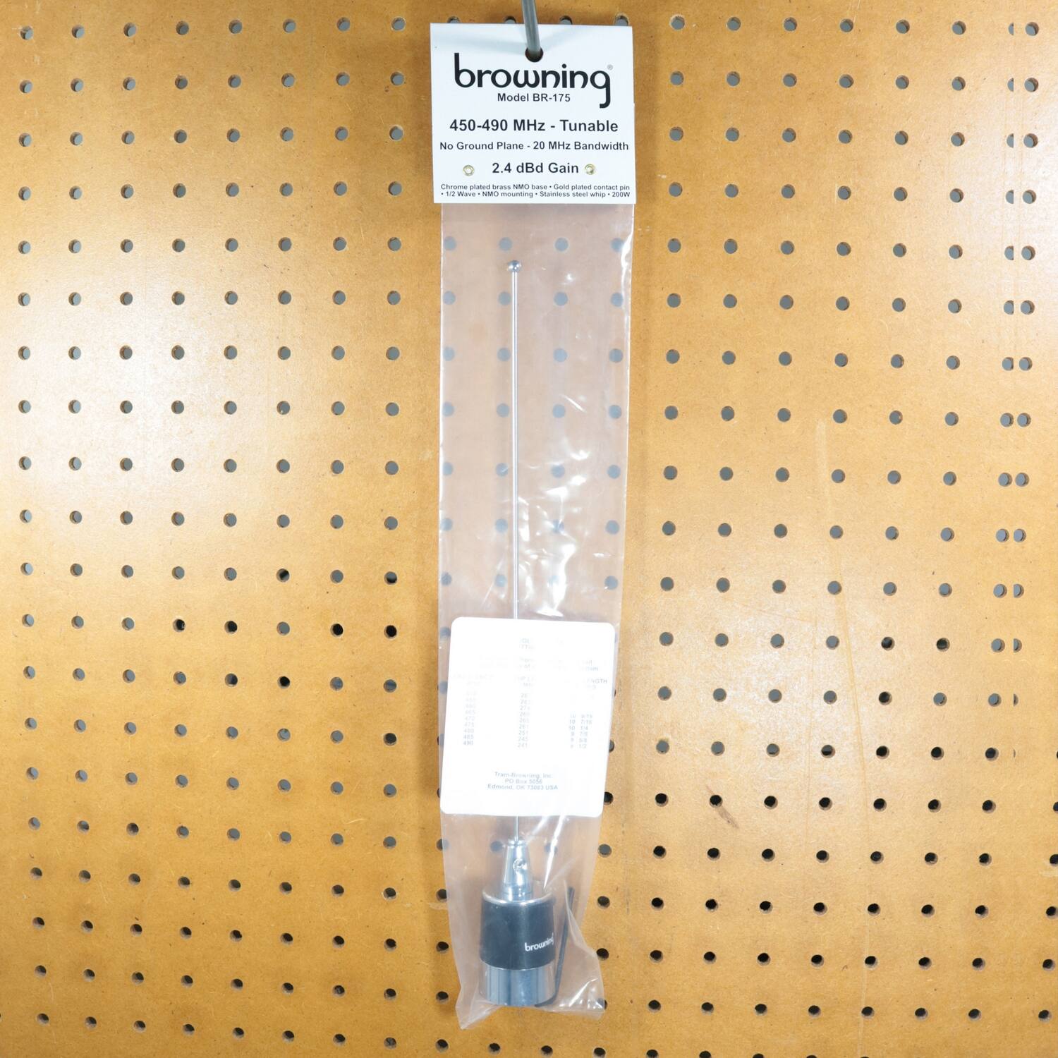 browning  
Model BR-175  
450-490 MHz - Tunable  
No Ground Plane  
20 MHz Bandwidth  
2.4 dBd Gain  
Chrome plated brass - Gold plated contact pins  

browning  
Model BR-175  
450-490 MHz - Tunable  
No Ground Plane  
2.4 dBd Gain  
Chrome plated brass - Gold plated contact pins  

Chromed plated brass - Gold plated contact pins  

Chromed plated brass - Gold plated contact pins  

Chromed plated brass - Gold plated contact pins  

Chromed plated brass - Gold plated contact pins  

Chromed plated brass - Gold plated contact pins  

Chromed plated brass - Gold plated contact pins  

Chromed plated brass - Gold plated contact pins  

Chromed plated brass - Gold plated contact pins  

Chromed plated brass - Gold plated contact pins  

Chromed plated brass - Gold plated contact pins  

Chromed plated brass - Gold plated contact pins  

Chromed plated brass - Gold plated contact pins  

Chromed plated brass - Gold plated contact pins  

Chromed plated brass - Gold plated contact pins  

Chromed plated brass - Gold plated contact pins  

Ch