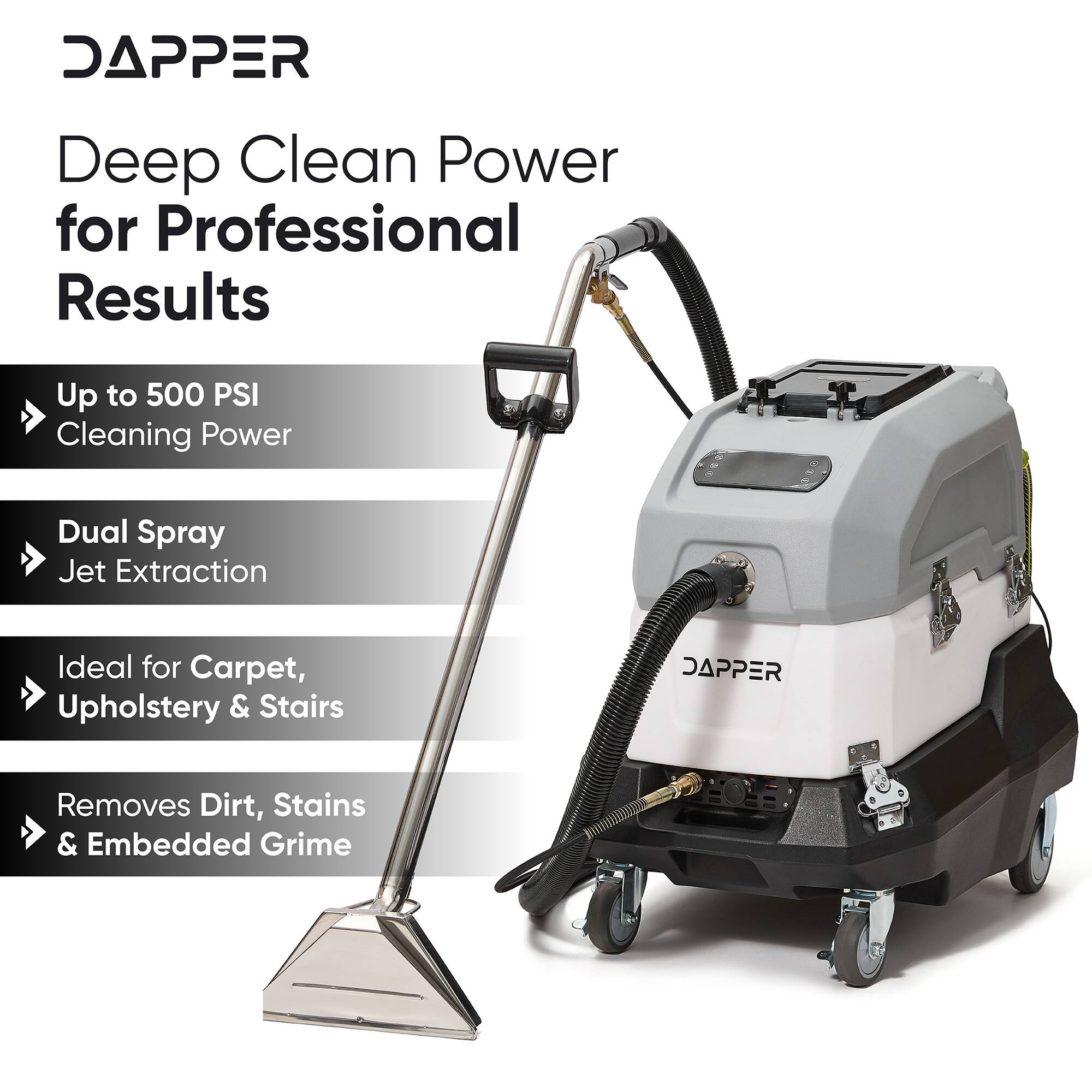 Dapper Supply Commercial Heated Carpet Upholstery Extractor 500 PSI 100 ...