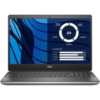 Dell - Precision 7550 15.6" Refurbished Laptop - Intel 10th Gen Core i7 with 64GB Memory - NVIDIA Quadro T1000 4GB - 2TB SSD - Black - Front_Zoom