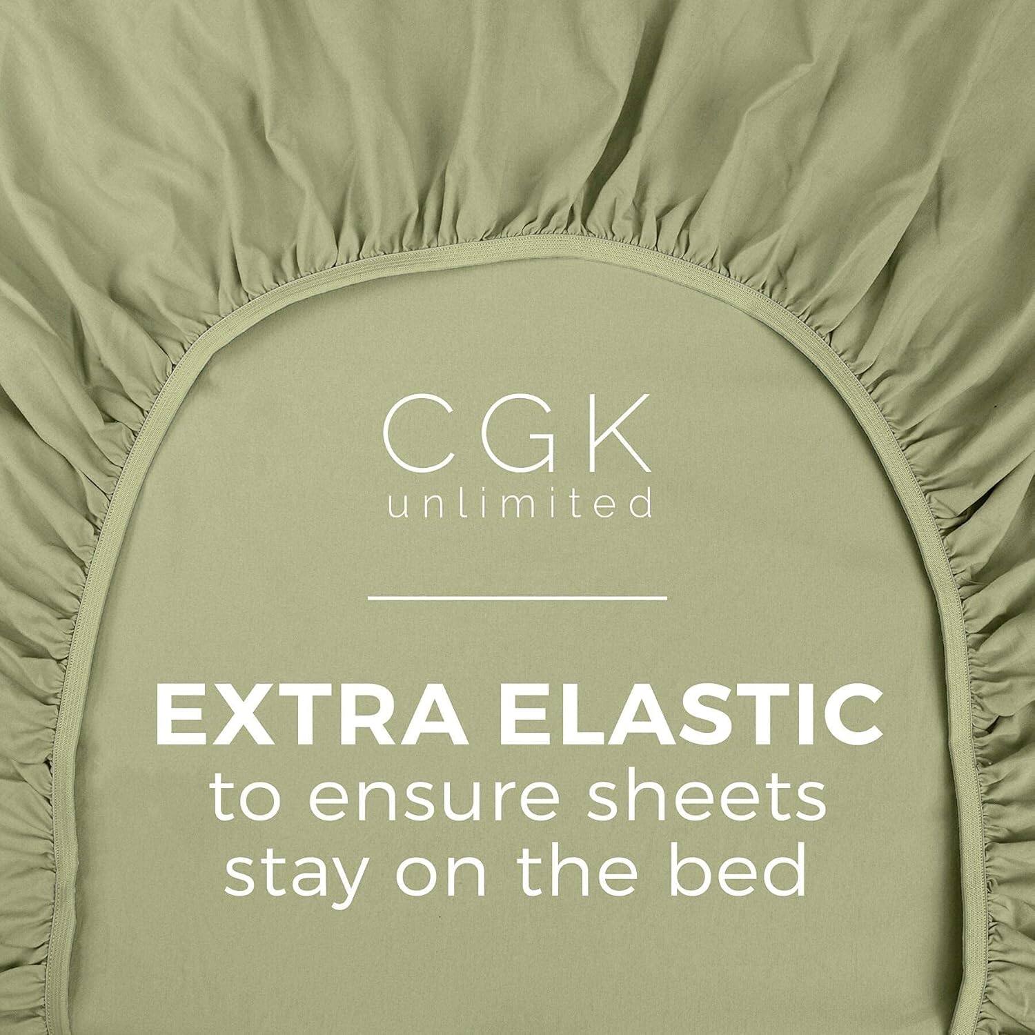 CGK unlimited  
EXTRA ELASTIC  
to ensure sheets stay on the bed