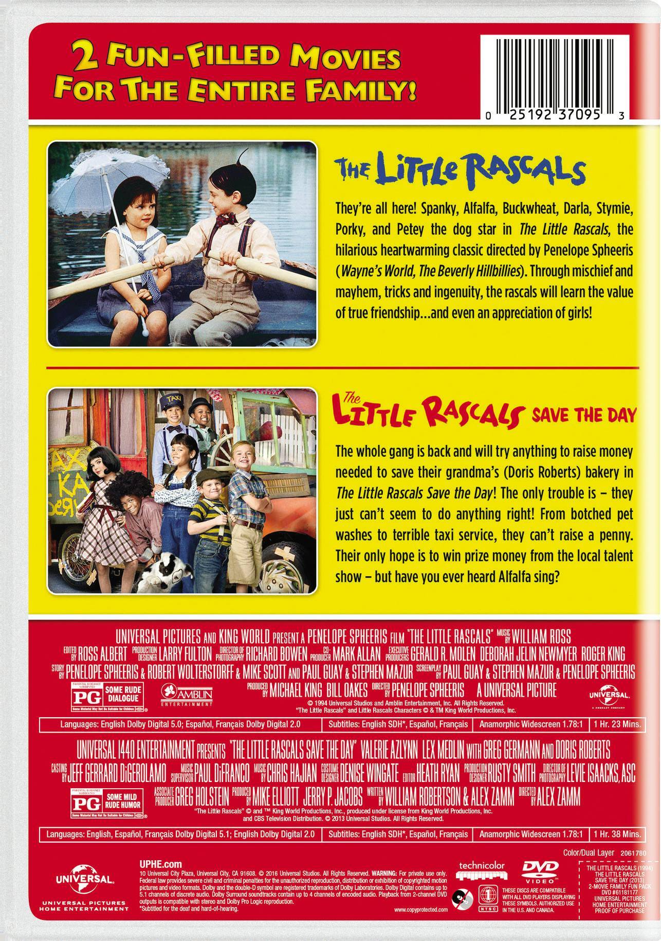 Back. The Little Rascals/The Little Rascals Save the Day (DVD Double Feature) [DVD].