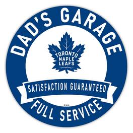 Fan Creations - Toronto Maple Leafs 16" Dad's Garage Wood Sign - Multicolor