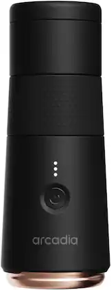 Arcadia - Go Rechargeable Portable Turkish Coffee Make, Ideal for Outdoors, Travel, Camping Night - Black