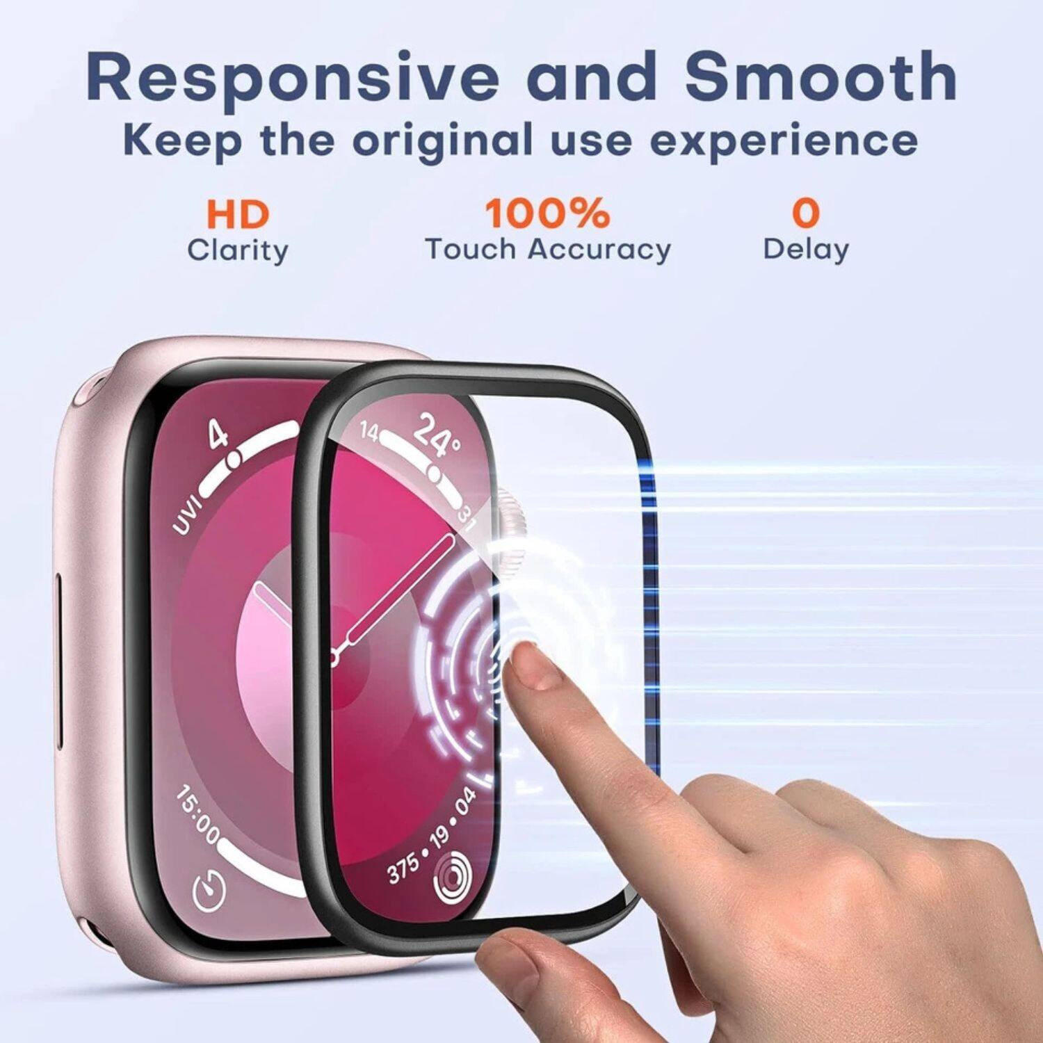 Responsive and Smooth  
Keep the original use experience  

HD Clarity  
100% Touch Accuracy  
0 Delay  

UVI 4  
24°  
15:00  
375  
19 04
