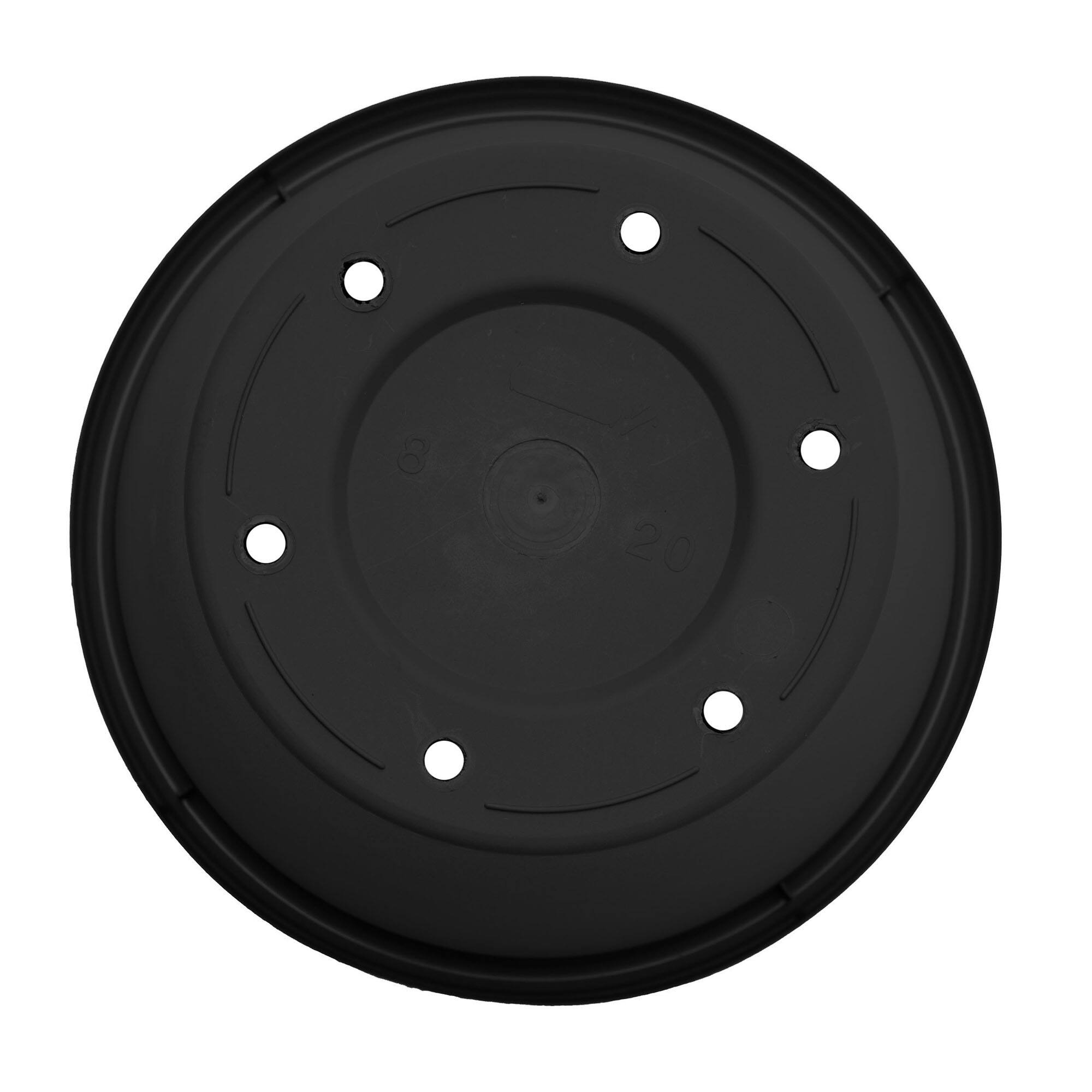 Alt View 4. Bloem - Black 24" - Terra Pot Planter.