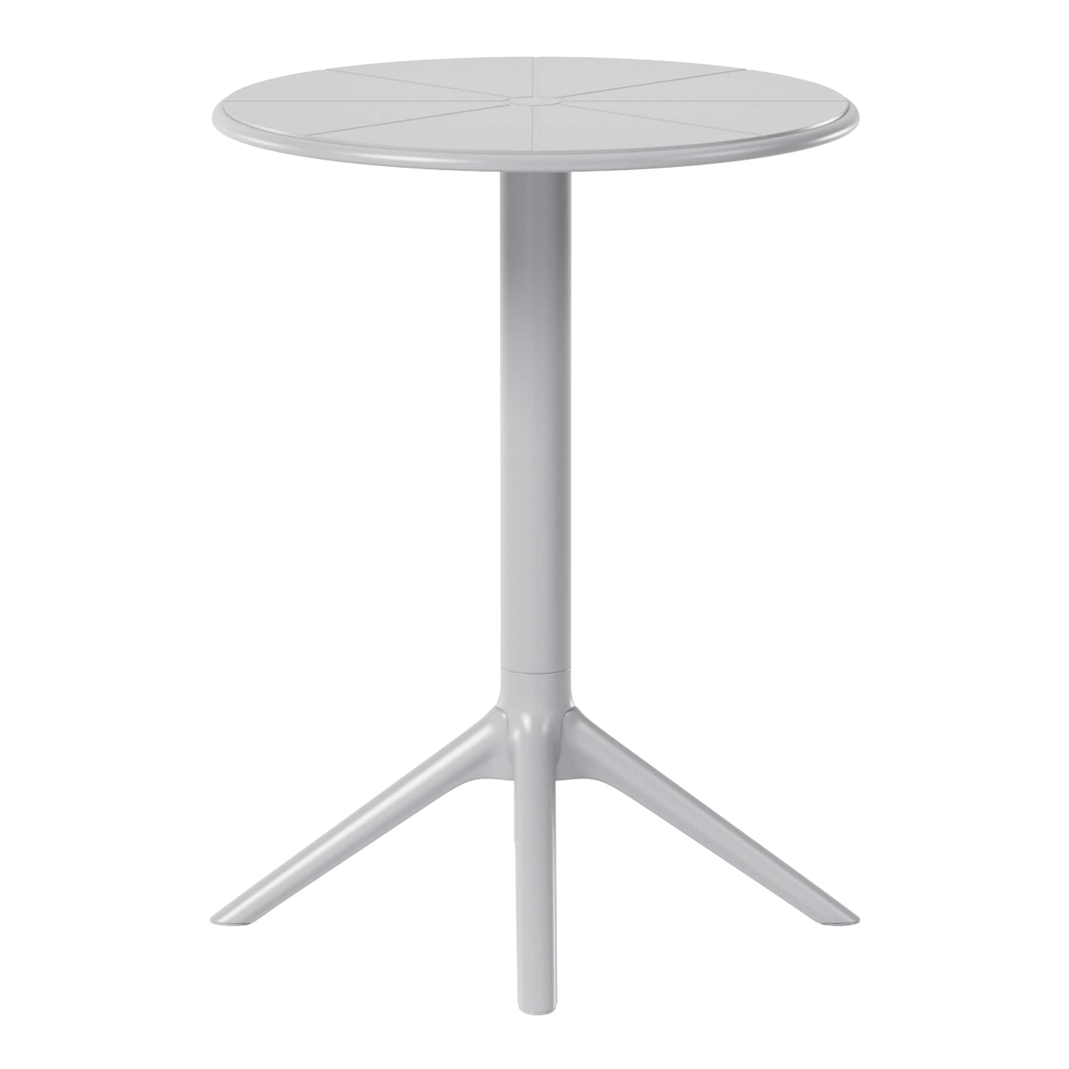 "WestinTrends - Playa 23.5"" Outdoor Polypropylene Resin Round Patio Bistro Dining Table for 2 - Gray" price history on PriceWatchPro