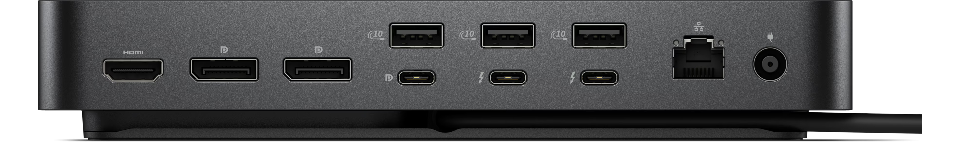 Alt View 3. Dell - Dell Pro Thunderbolt 4 Smart Docking Station SD25TB4, Bundle with Dockztorm Hub (USB-C, HDMI, Ethernet & USB-A) - Black.