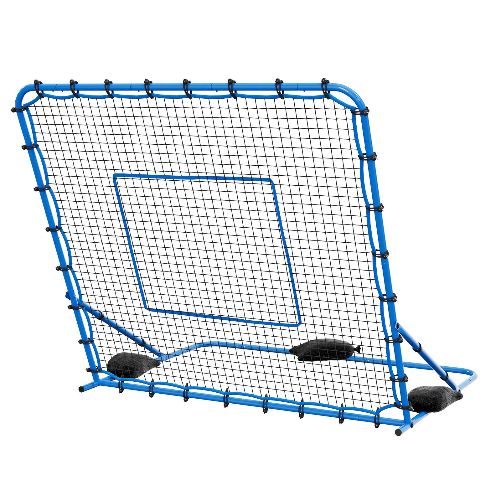 Alt View 5. VEVOR - Soccer Rebounder Net, Quick-Switch Angle Soccer Goal Rebounder for Control, Passing Practice, Heavy-Duty Iron Frame - Blue + Black.