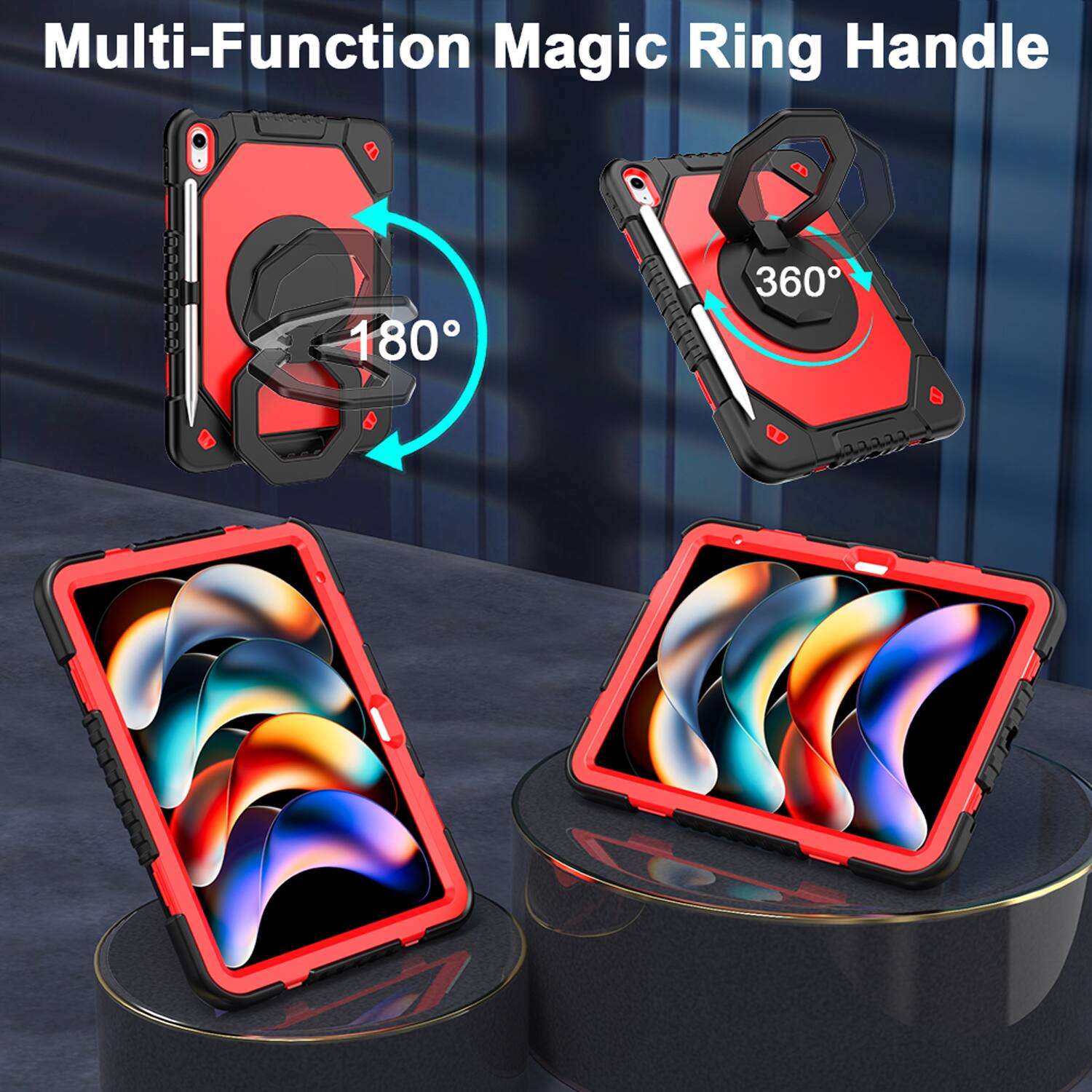 Multi-Function Magic Ring Handle

180°

360°