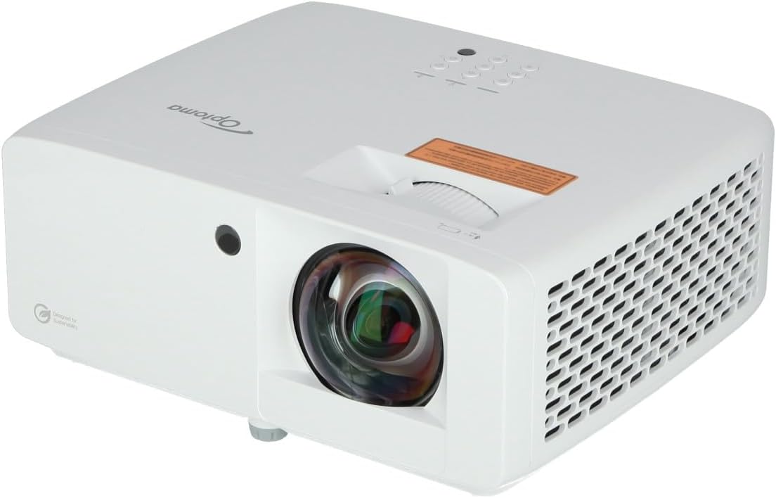 Front. Optoma - Optoma ZU500USTe High brightness WUXGA ultra short throw laser projector - White.