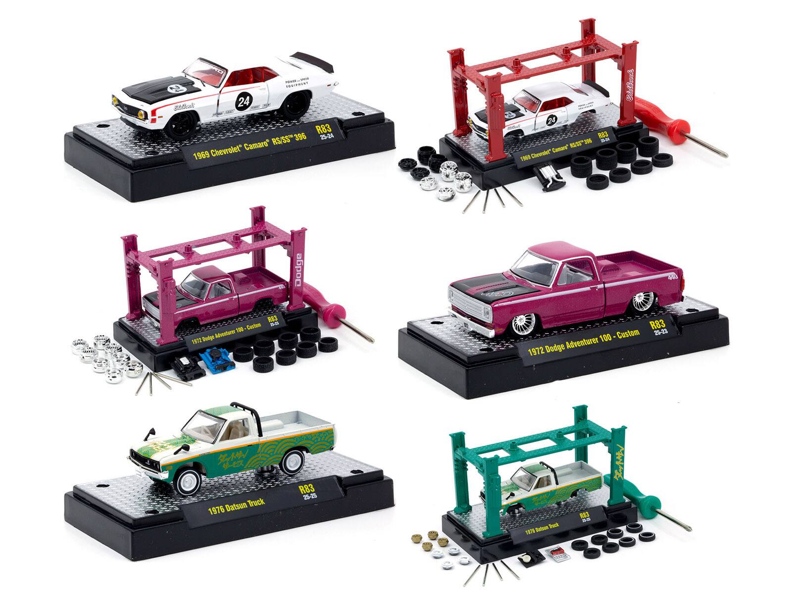 - Eta 24 R83 RS/SS"396 396 25-34 Chevrolet Camaro 1969 24 R
- Camaro" 30 198 Chevrolet
- 0 R83 Custom 25-23 Adventurer 100 1972 Dodge
- Datsun Truck 1976
- A 883 i Setoun Truck 1576