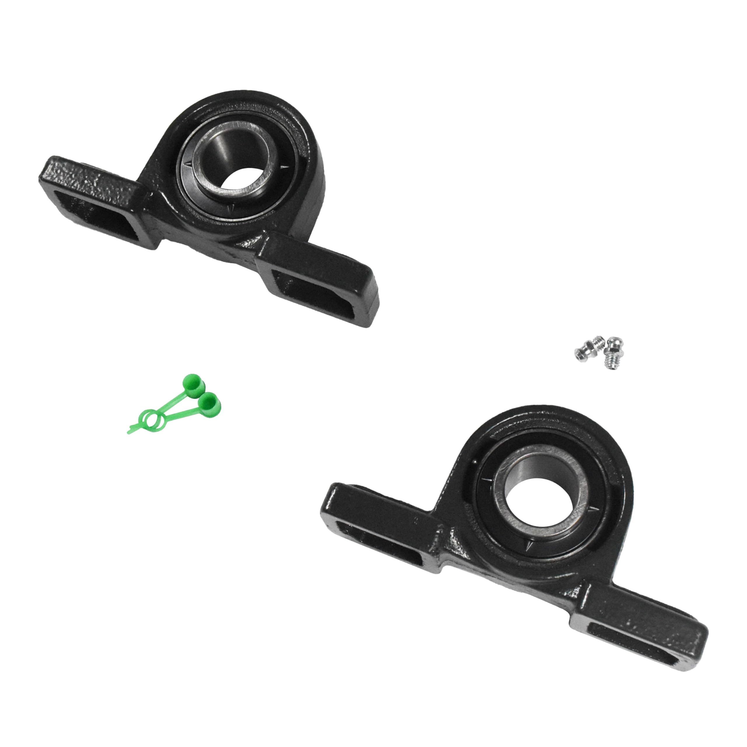 Alt View 1. HQRP - UCP205-16 2-Bolt Pillow Block Bearings 1 in Bore Self-Aligning Solid Base, 2 Pack.